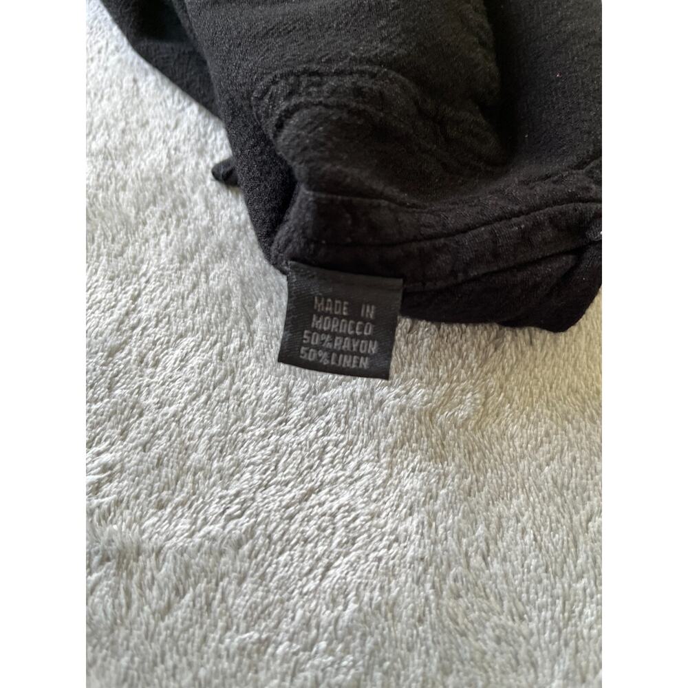 Vintage Soft Surroundings Black Cowl Neck Tunic Top Small Medium Oversized Baggy - Picture 9 of 13